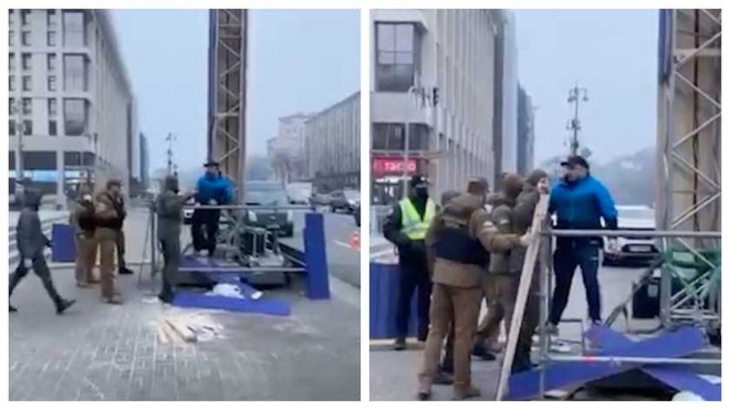 У Києві вандал розгромив величезну Ханукію: очевидці аплодували