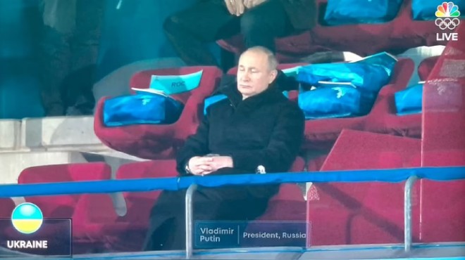 Путін прикинувся, що спить на Олімпіаді, коли виходила українська команда