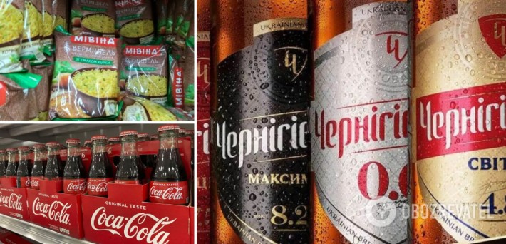 З магазинів зникли «Мівіна», Coca-Cola, «Чернігівське» та ін. популярні бренди: що з ними сталося
