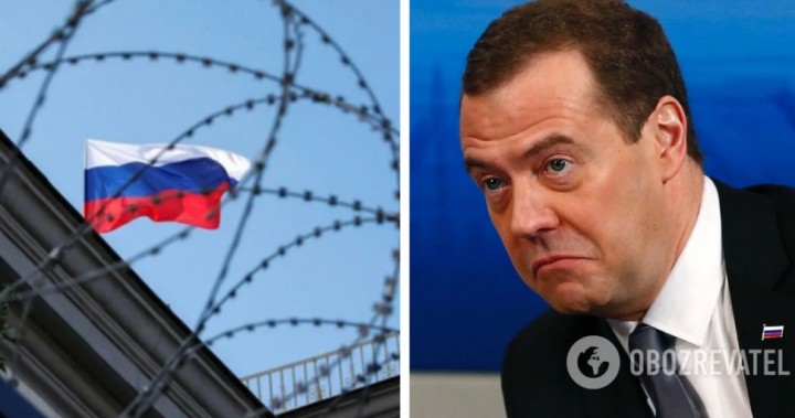 Медведєв заявив, що санкції проти Росії у Кремлі можуть розцінити як привід для війни