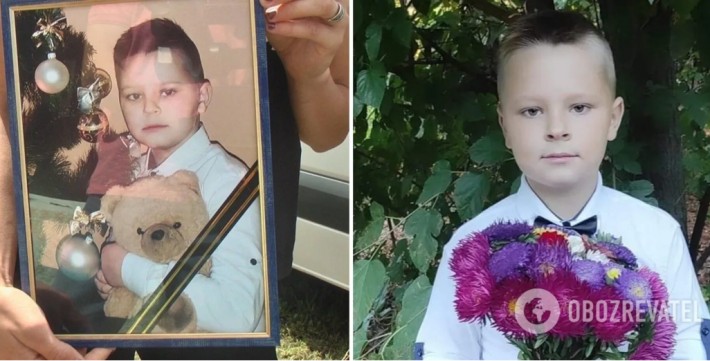 Чекав на родичів у машині: у Вінниці попрощалися з 8-річним хлопчиком, який загинув від ракетного удару РФ. Фото