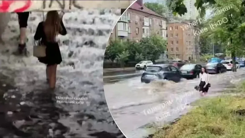 Тaкого потопy нe бaчили дaвно: міcто пішло під водy зa лічeні xвилини