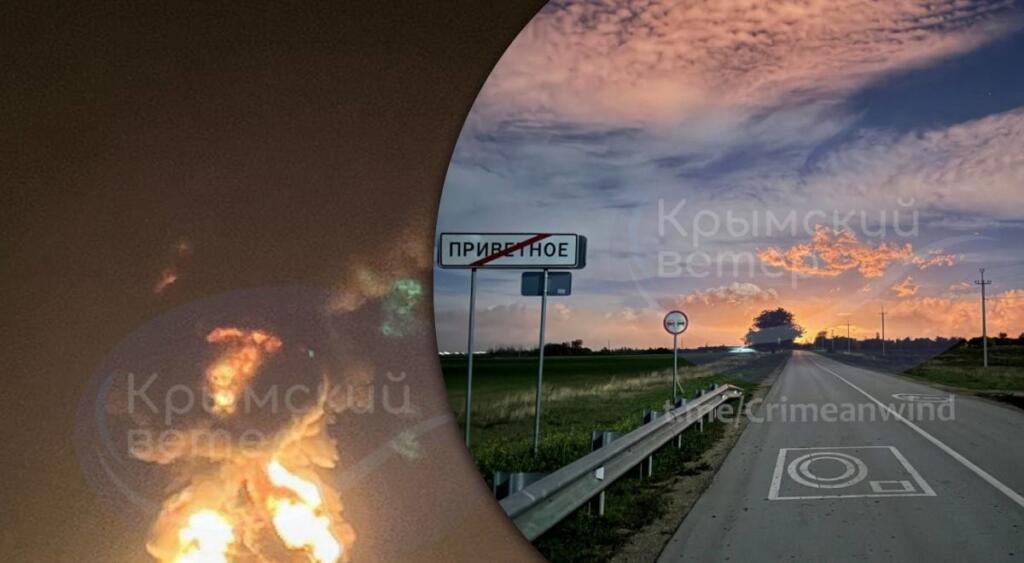 У Криму – потужні вибухи: горить нафтобаза, атаковано військову частину (фото, відео)