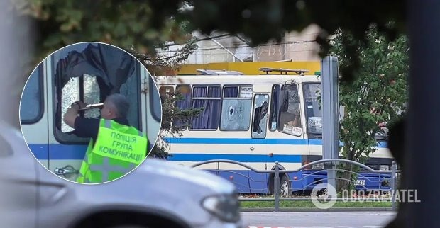 Террорист в Луцке выстрелил в стекло в полуметре от замглавы Нацполиции: появилось новое видео