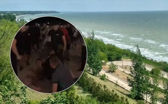 На украинском курорте охранники дискотеки жестоко избили посетителей. Видео