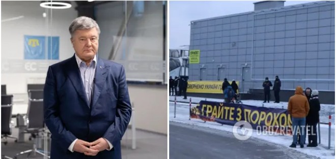 Порошенко виступив із першою заявою після прибуття в Україну. Фото і відео