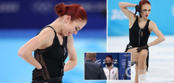 «Ненавиджу! Ви все знали!» Російська фігуристка влаштувала істерику після «срібла» на ОІ-2022. Момент потрапив на відео