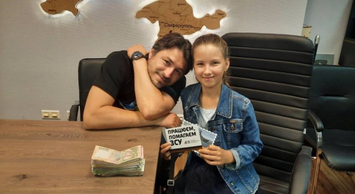 Зібрала гроші для ЗСУ: 10-річна дівчинка довела шоумена Сергія Притулу до сліз