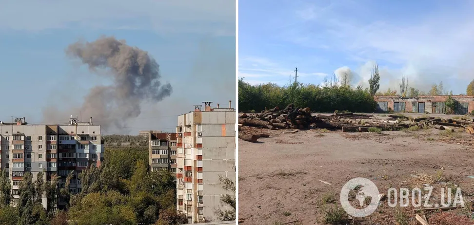 В окупованому Донецьку прогриміли вибухи, піднявся дим: кажуть про приліт по складу БК. Фото