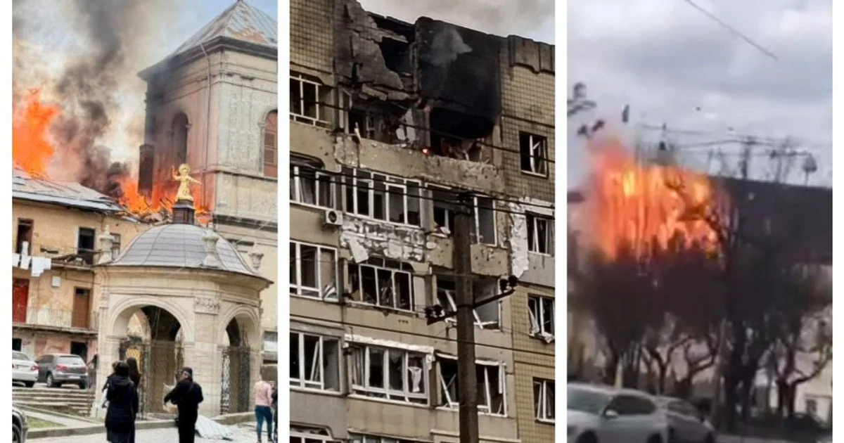 РФ атакує Україну: 5 обласних центрів заходу і центру — під ударом (фото, відео)
