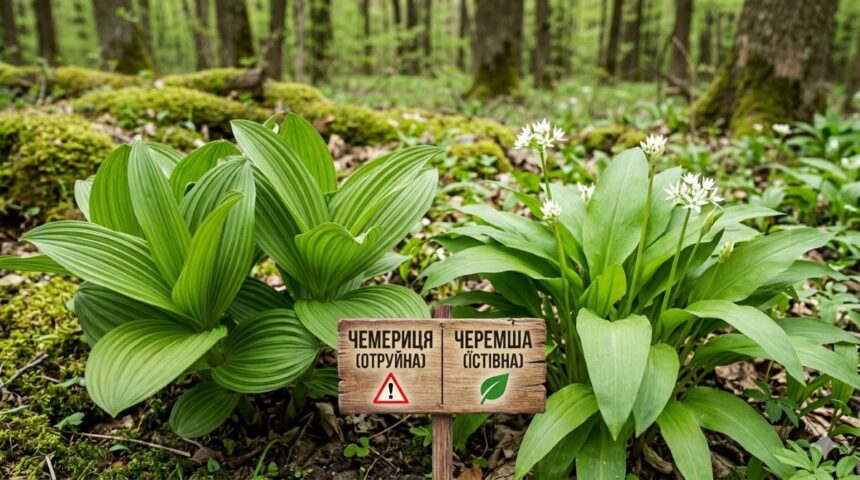 Черемша і чемериця: як не отруїтися?