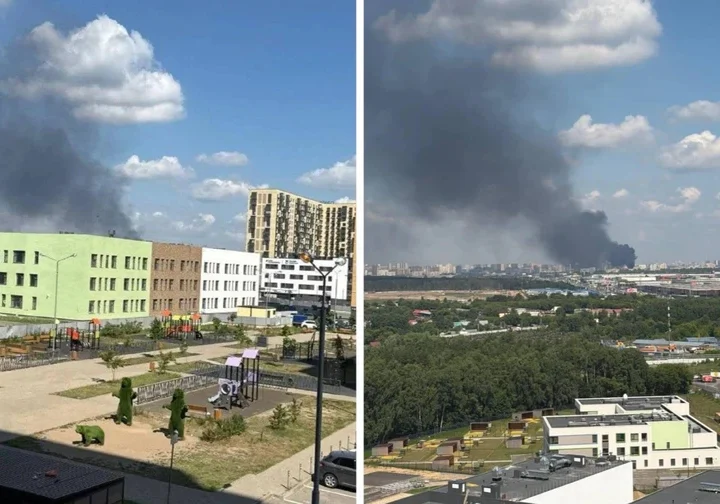 Під Москвою горить підстанція: два райони столиці РФ – без світла (відео)