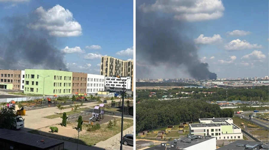 Під Москвою горить підстанція: два райони столиці РФ – без світла (відео)