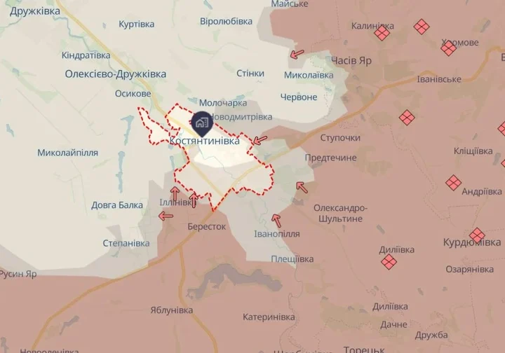 РФ пропонує Україні припинити вогонь у Костянтинівці й провести передачу тіл