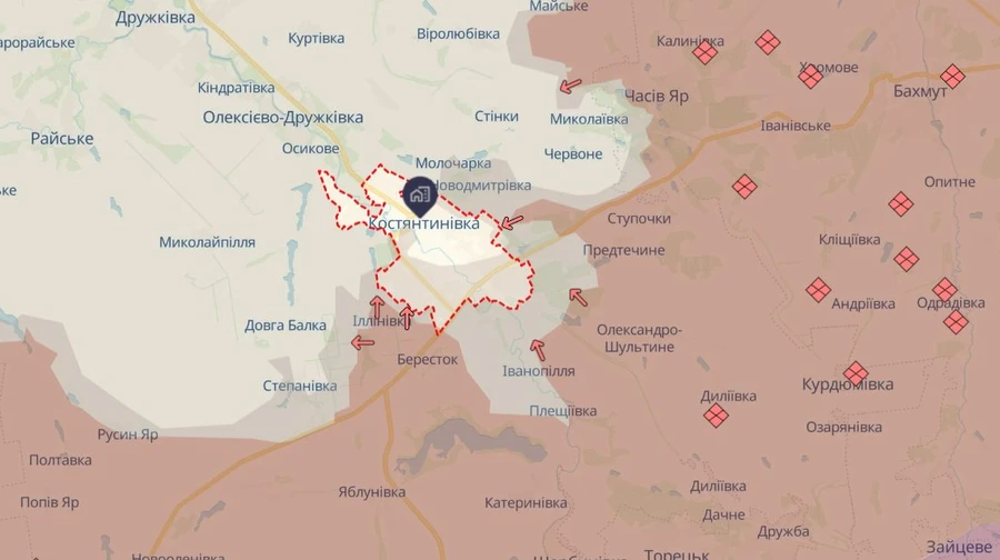 РФ пропонує Україні припинити вогонь у Костянтинівці й провести передачу тіл