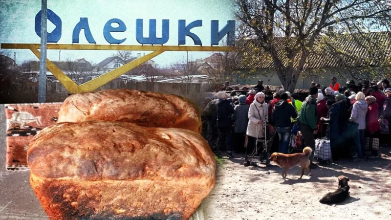 Голод в окупованих Олешках: люди залишилися без їжі та ліків, тіла загиблих можуть місяцями лежати на вулицях