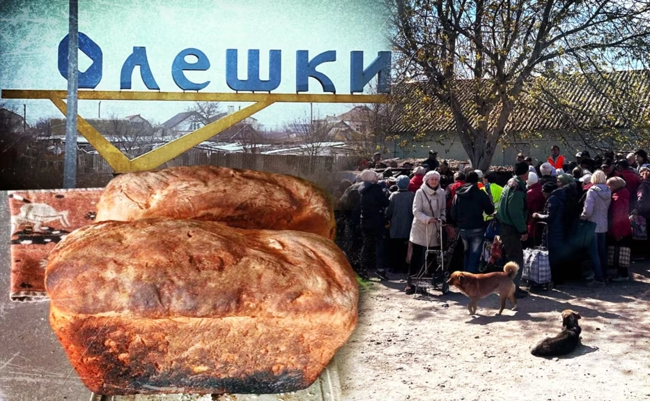 Голод в окупованих Олешках: люди залишилися без їжі та ліків, тіла загиблих можуть місяцями лежати на вулицях
